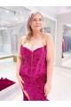 Bainha Amor Comboio Varredela Lantejoulas Veludo Longo Lantejoulas Veludo Vestidos de Festa Outlet
