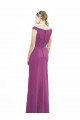Frutos Silvestres Sereia Decote Barco Chiffon Longo Vestidos de Madrinha Outlet