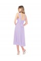 Lilás Linha A Amor Alto Baixo Chiffon Curto Alto Baixo Vestidos de Madrinha / Vestidos de Homecoming Outlet