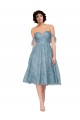 Linha A Fora do Ombro Renda Curto Vestidos de Madrinha / Vestidos de Homecoming Outlet