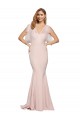 Malva Bainha Amor Crepe Esticado & Tule Longo Formais Vestidos de Madrinha / Vestidos de Festa Outlet