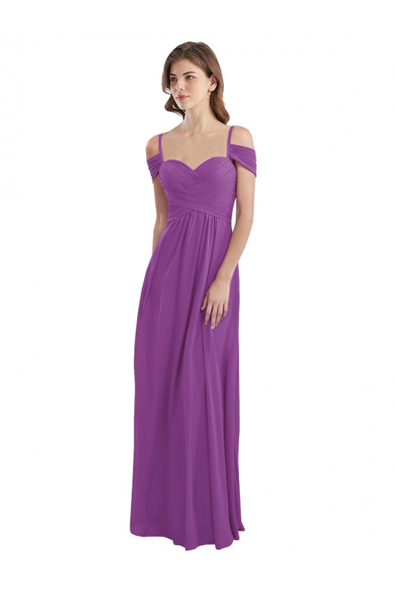 Narciso Chiffon Linha A Amor Longo Vestidos de Madrinha Outlet