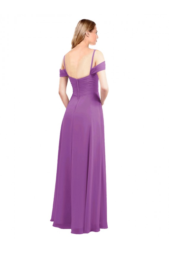 Narciso Chiffon Linha A Amor Longo Vestidos de Madrinha Outlet