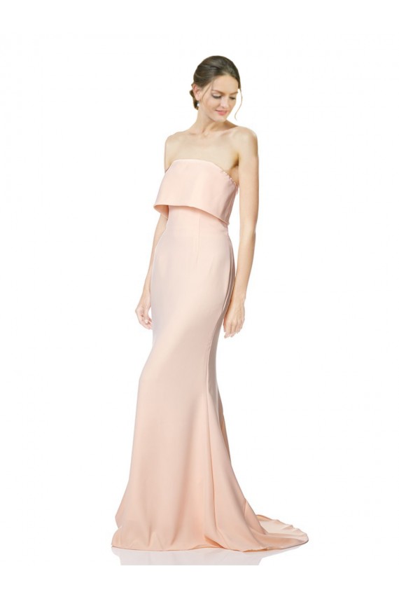 Nu Sereia Sem alças Crepe Esticado Longo Formais Vestidos de Madrinha / Vestidos de Festa Outlet