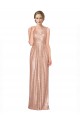 Ouro Rosa Lantejoulas Bainha Decote V Longo Formais Vestidos de Madrinha / Vestidos de Noite / Vestidos de Festa Outlet