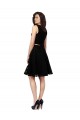 Preto Linha A Decote Joia Renda Curto Vestidos de Madrinha / Vestidos de Homecoming Outlet