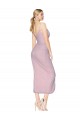 Prímula Sereia Alças finas Alto Baixo Chiffon Curto Alto Baixo Vestidos de Madrinha / Vestidos de Festa Outlet