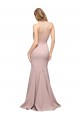 Rosa Empoeirado Bainha Amor Comboio Varredela Crepe Esticado Longo Formais Vestidos de Madrinha / Vestidos de Festa Outlet