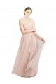 Rosa Tule Linha A Amor Longo Vestidos de Madrinha Outlet