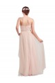 Rosa Tule Linha A Amor Longo Vestidos de Madrinha Outlet
