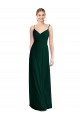 Sempre Verde Linha A Alças finas Chiffon Longo Vestidos de Madrinha Outlet