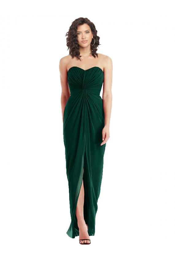 Sempre Verde Linha A Amor Chiffon Longo Vestidos de Madrinha Outlet