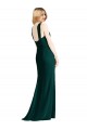 Sempre Verde Trombeta Cabeçada Chiffon Longo Vestidos de Madrinha Outlet