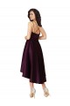 Uva Linha A Amor Alto Baixo Cetim Curto Alto Baixo Vestidos de Madrinha / Vestidos de Festa Outlet
