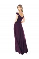 Uva Linha A Fora do Ombro Chiffon Longo Vestidos de Madrinha Outlet