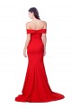 Vermelho Crepe Esticado Sereia Amor Longo Formais Vestidos de Madrinha / Vestidos de Noite / Vestidos de Festa Outlet